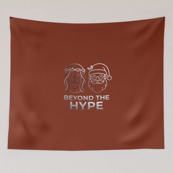 Item preview, SANTA And JESUS Beyond the hype T Shirt  designed and sold by God Faith ⭐️⭐️⭐️.