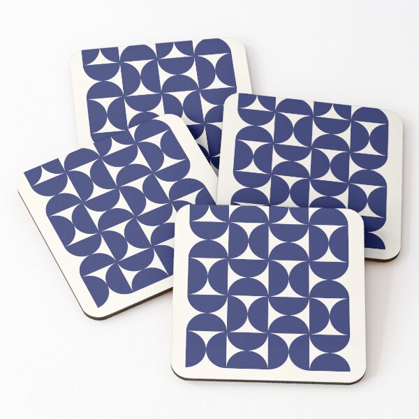 Item preview, Bauhaus Frankfurt Navy Blue Geometric Exhibition designed and sold by FaizArtShop.
