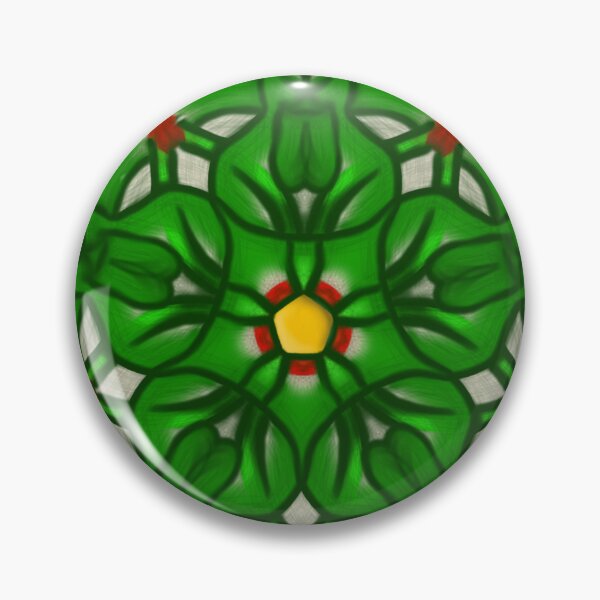 Item preview, Green Floral Geometric Pattern designed and sold by EsmArtUniverse.