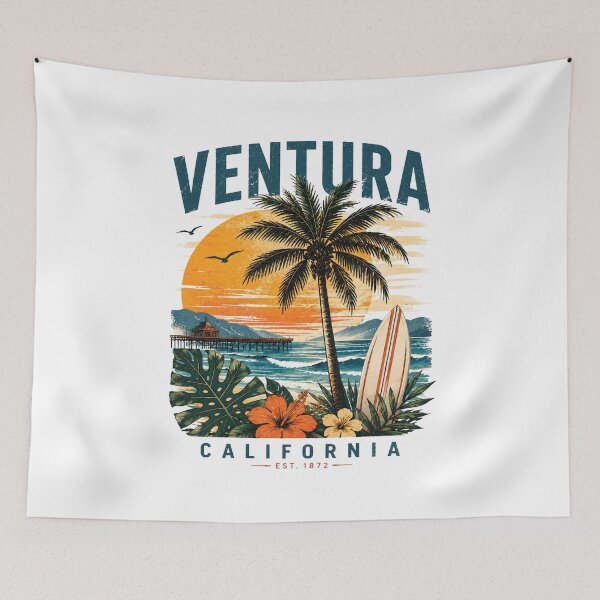 Item preview, Ventura California: Vintage Surf Beach designed and sold by CircinusStore.