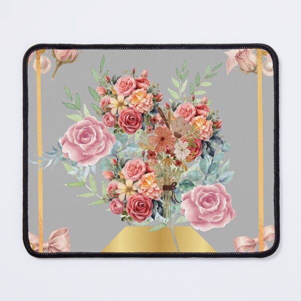 Item preview, Rose Bouquet Gold Frame Botanical Design designed and sold by Extremeallie.