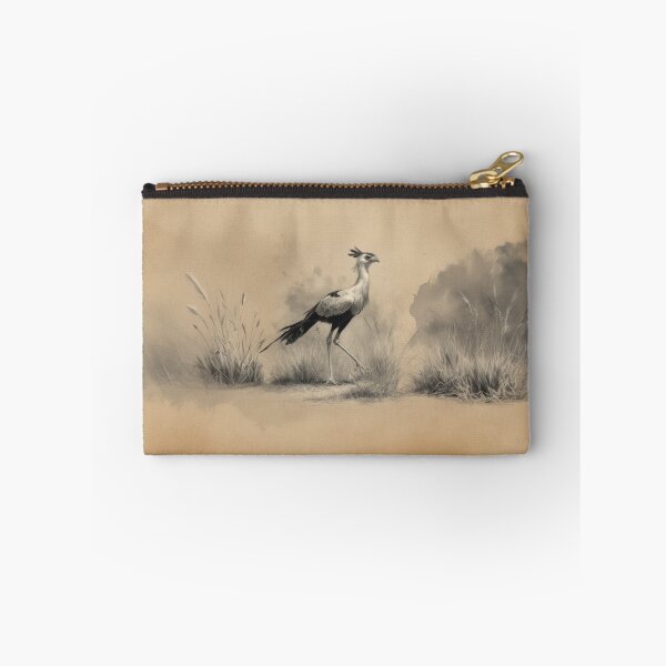 Item preview, A Secretary Bird striding across African grasslands, Birds in Motion designed and sold by CDC40.