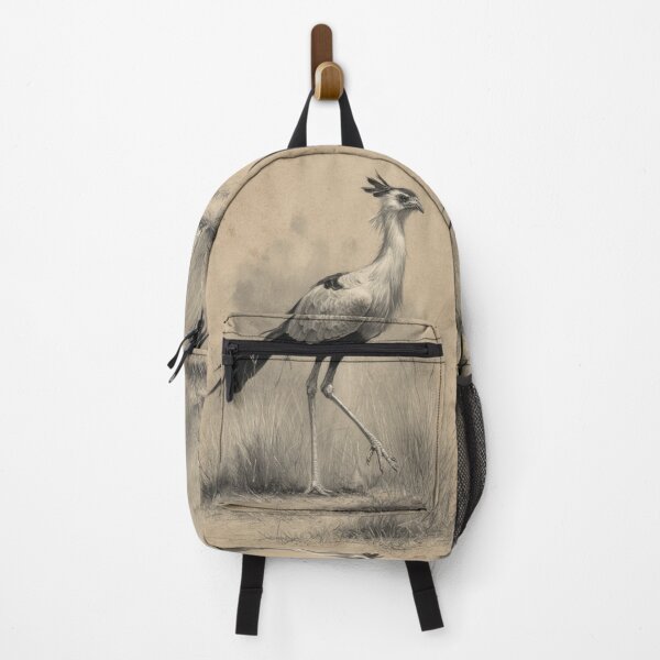 Item preview, A Secretary Bird striding across African grasslands, Birds in Motion designed and sold by CDC40.