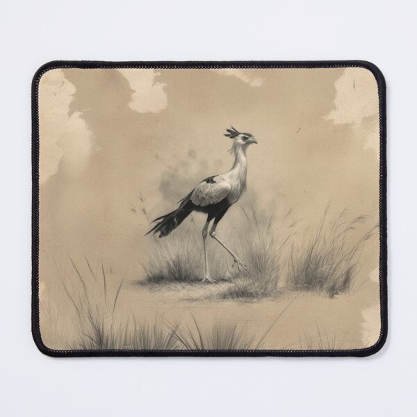 Item preview, A Secretary Bird striding across African grasslands, Birds in Motion designed and sold by CDC40.