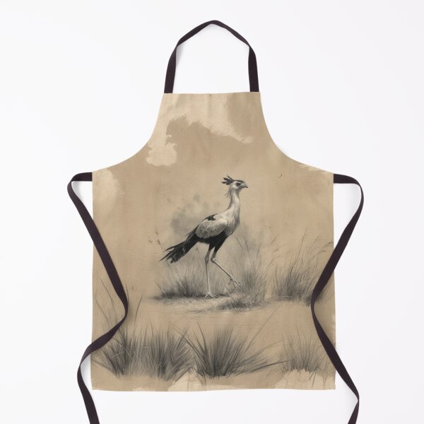 Item preview, A Secretary Bird striding across African grasslands, Birds in Motion designed and sold by CDC40.