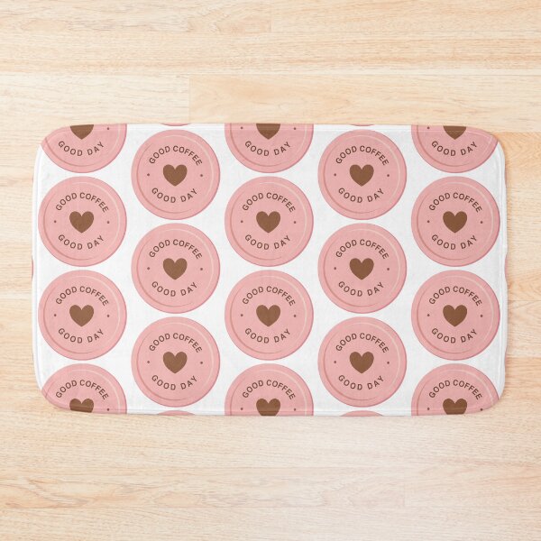 Item preview, Good Coffee Good Day Pink Circle Label Sticker designed and sold by Anne97s.