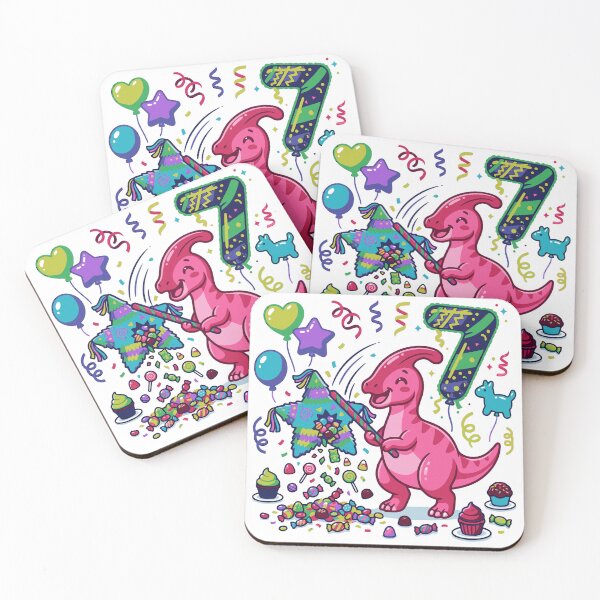Item preview, 7th Parasaur birthday with piñata dino lover designed and sold by Tronstell.