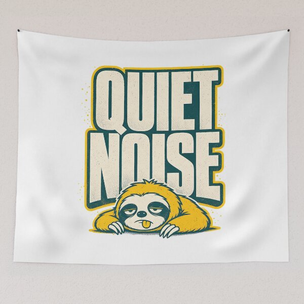 Item preview, Quiet Noise Sloth - Funny Tired Introvert Animal designed and sold by Fragy72.