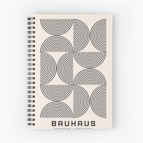 Item preview, Bauhaus Frankfurt Black Geometric Semi-Circle designed and sold by FaizArtShop.