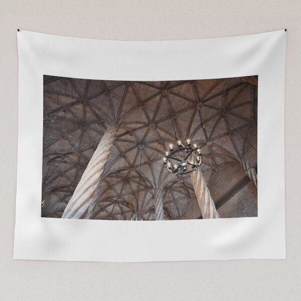 Item preview, The Llotja de la Seda silk market interior, ceiling detail, Valencia, Spain designed and sold by goceris.