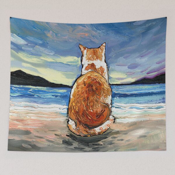 Item preview, Beach Days - Orange Tabby designed and sold by AjaTrier.