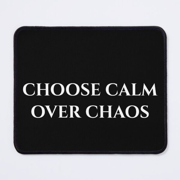 Item preview, Choose Calm Over Chaos – Motivational Typography Design designed and sold by MagicArtzz.