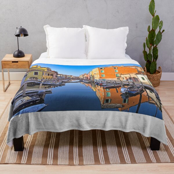 Item preview, Small boats floating in water in town of Chioggia, Venetian Lagoon, Italy.  designed and sold by goceris.