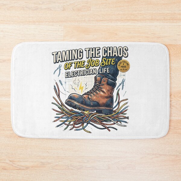 Item preview, Vintage Electrician Shirt, Work Boot on Wires Design, Funny Electrician Gift designed and sold by Flownow.