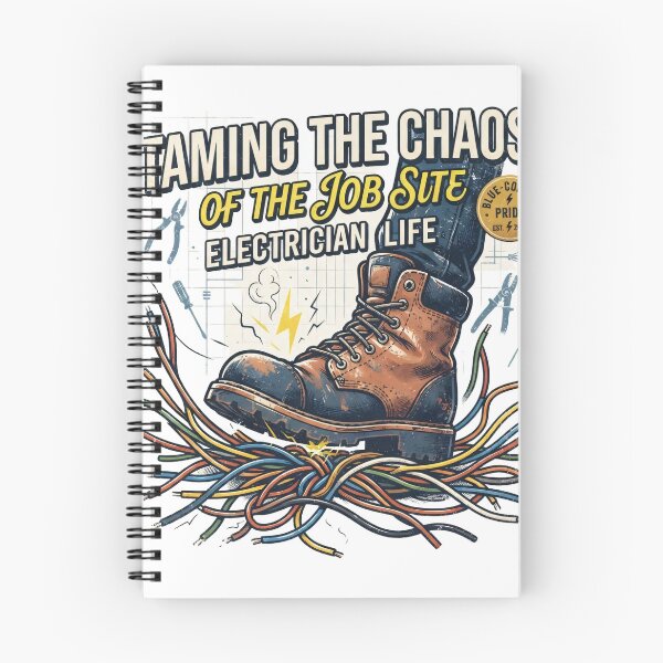 Item preview, Vintage Electrician Shirt, Work Boot on Wires Design, Funny Electrician Gift designed and sold by Flownow.