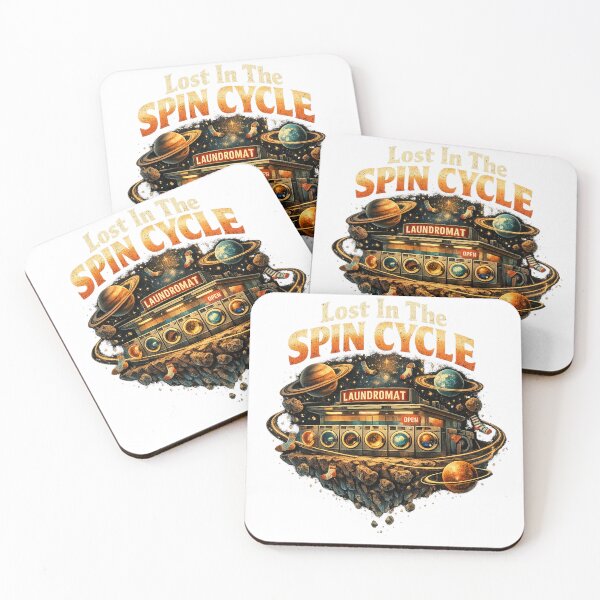 Item preview, Lost In The Spin Cycle – Retro Cosmic Laundromat Space Humor designed and sold by NarpLTD.
