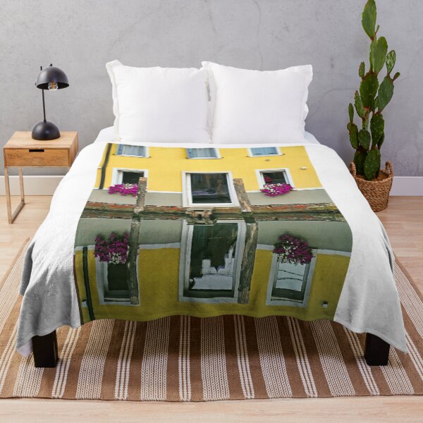 Item preview, Old yellow house reflected in water, Chioggia, Italy designed and sold by goceris.