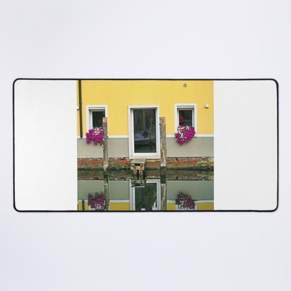 Item preview, Old yellow house reflected in water, Chioggia, Italy designed and sold by goceris.