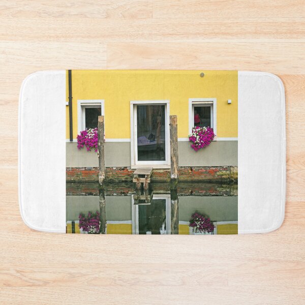 Item preview, Old yellow house reflected in water, Chioggia, Italy designed and sold by goceris.