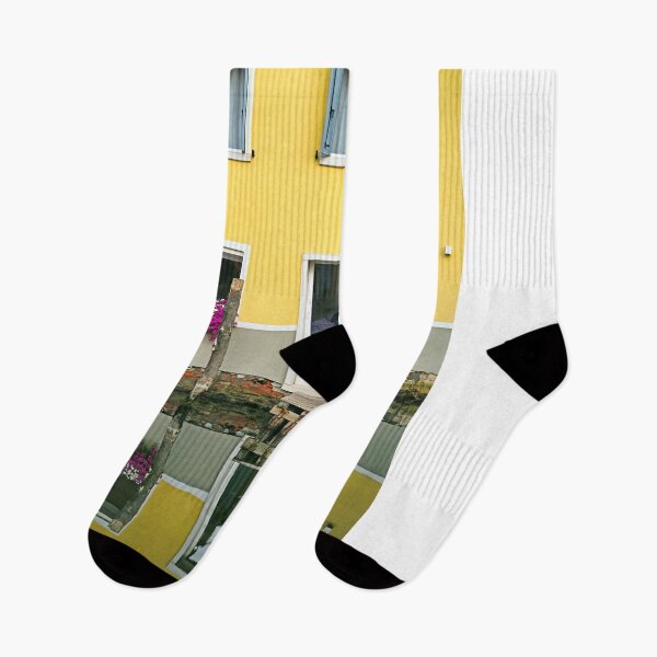 Item preview, Old yellow house reflected in water, Chioggia, Italy designed and sold by goceris.
