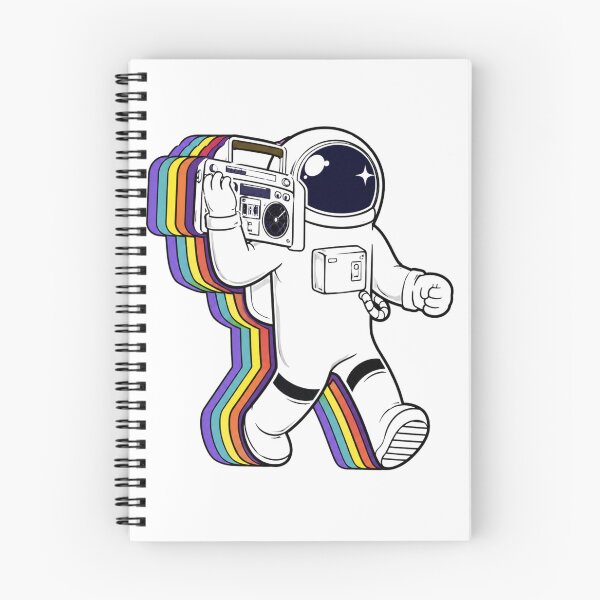 Item preview, Retro Astronaut With Vintage Boombox designed and sold by thesmokeydogs.