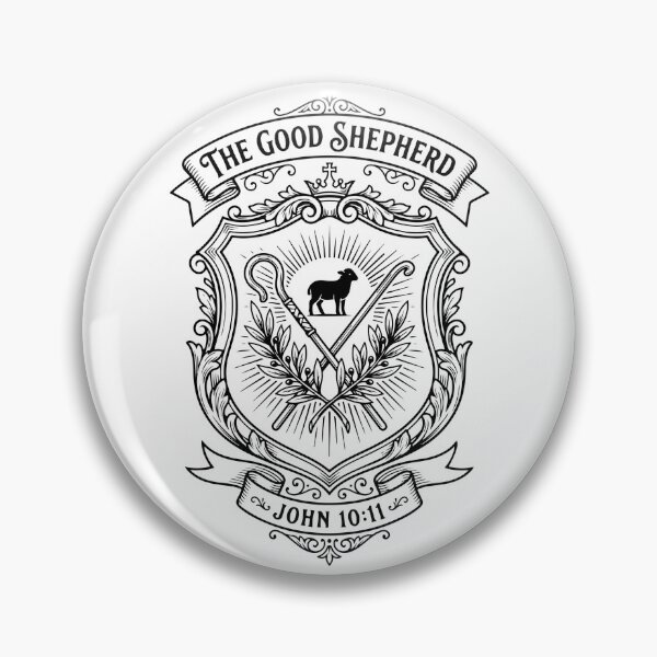 Item preview, The Good Shepherd Christian Emblem | John 10:11  designed and sold by stylishdzign.