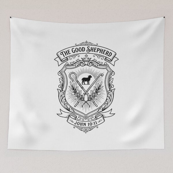 Item preview, The Good Shepherd Christian Emblem | John 10:11  designed and sold by stylishdzign.