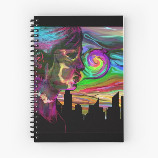 Item preview, Surreal Psychedelic Cityscape Portrait designed and sold by AuraVistas.