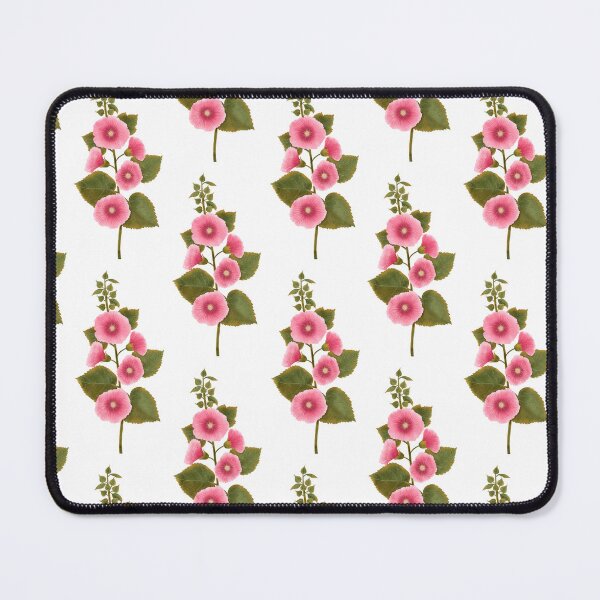 Item preview, Vintage Pink Mallows Sage Green Seamless Pattern designed and sold by Grin Katalina Floral Patterns & Cozy Art.
