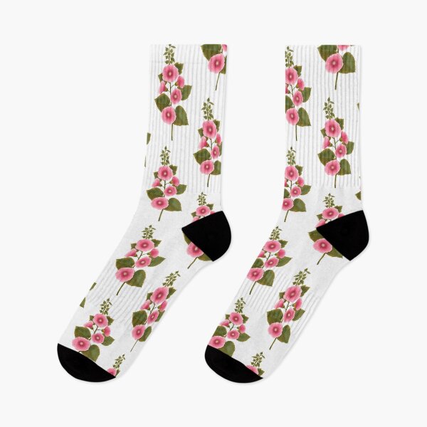 Item preview, Vintage Pink Mallows Sage Green Seamless Pattern designed and sold by Grin Katalina Floral Patterns & Cozy Art.