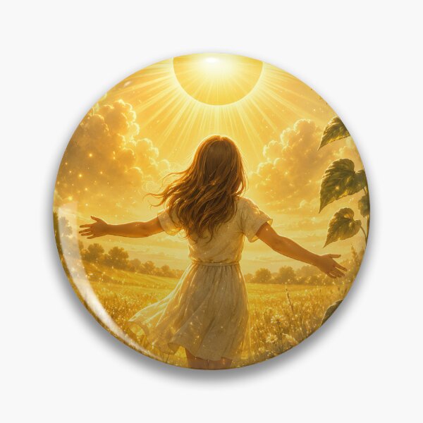 Item preview, Golden Hope – Sunlit Meadow Wall Art designed and sold by bauschberts.