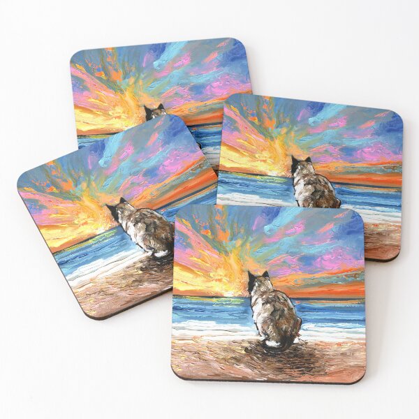Item preview, Beach Days - Snowshoe Cat designed and sold by AjaTrier.