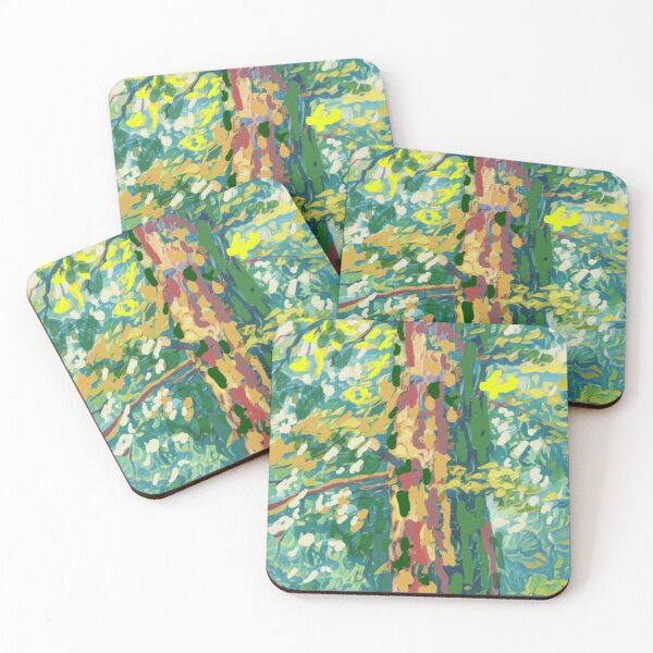 Item preview, Painting of impressionistic wooded landscape designed and sold by Fayes4Art.