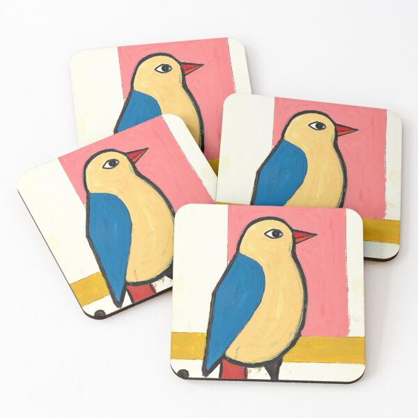 Item preview, Mid Century Modern Folk Bird - Abstract Art designed and sold by Filora Atelier | Bird Art.