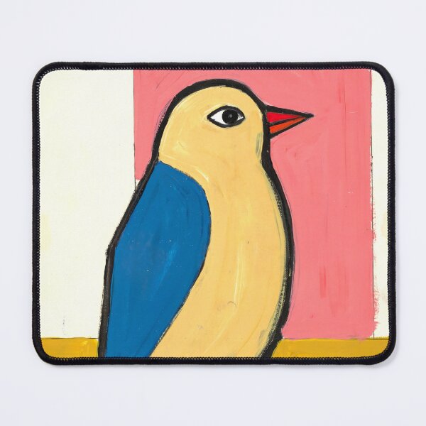 Item preview, Mid Century Modern Folk Bird - Abstract Art designed and sold by Filora Atelier | Bird Art.