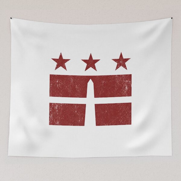Item preview, Washington DC Flag – Distressed District Pride designed and sold by Fenay Designs.