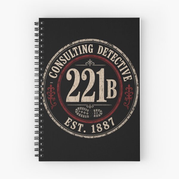 Item preview, Sherlock Holmes 221B Baker Street Consulting Detective Badge designed and sold by Fenay Designs.
