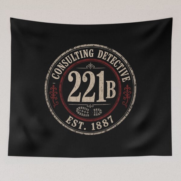 Artikelvorschau, Sherlock Holmes 221B Baker Street Beratungsdetektivabzeichen entworfen und verkauft von Fenay Designs.