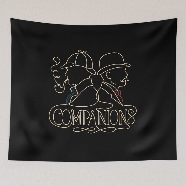 Item preview, Sherlock Holmes and Watson Companions Line Art Design designed and sold by Fenay Designs.