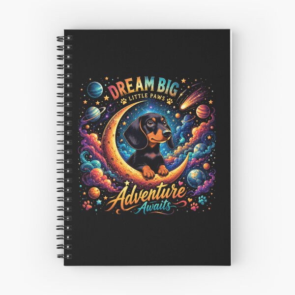 Item preview, Dream Big Little Paws – Cosmic Dachshund Moon Adventure | Cute Space Dog T-Shirt designed and sold by Samasem365.