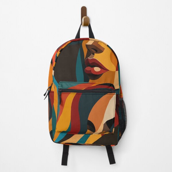 Item preview, Abstract Colorful Woman Portrait | Modern Boho Geometric Art designed and sold by ZanyPaintbrush.
