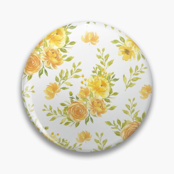 Item preview, Watercolor Yellow Floral Seamless Pattern | Golden Wildflower Botanical Repeat Print designed and sold by Joyfulfabric.