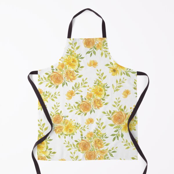 Item preview, Watercolor Yellow Floral Seamless Pattern | Golden Wildflower Botanical Repeat Print designed and sold by Joyfulfabric.