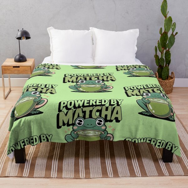 Item preview, Powered By Matcha Cute Frog Matcha Lover Shirt designed and sold by Raw Tigers.