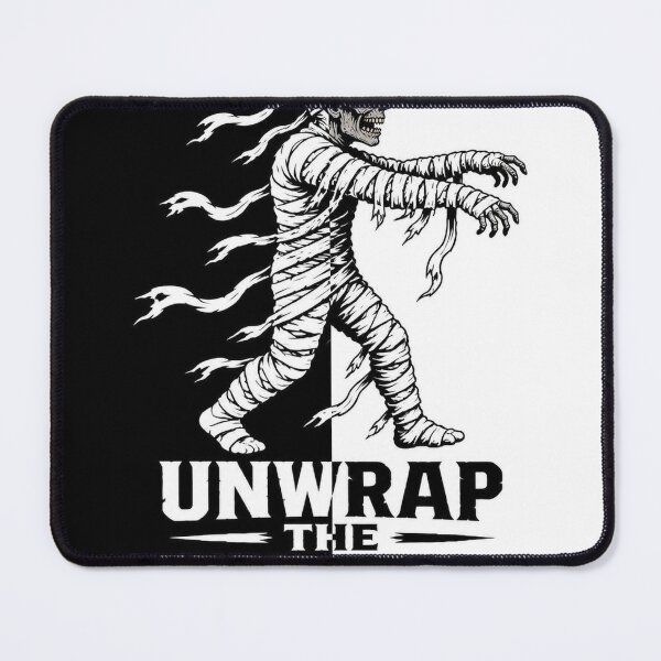 Item preview, Mummy Horror Split Halloween Shirt | Black White Silhouette Design designed and sold by SunnyDesign82.