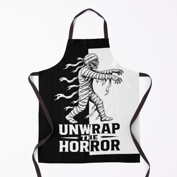 Item preview, Mummy Horror Split Halloween Shirt | Black White Silhouette Design designed and sold by SunnyDesign82.