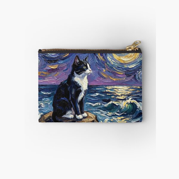 Item preview, Beach Nights - Tuxedo Cat designed and sold by AjaTrier.