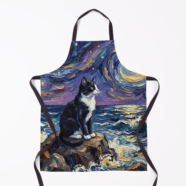 Item preview, Beach Nights - Tuxedo Cat designed and sold by AjaTrier.