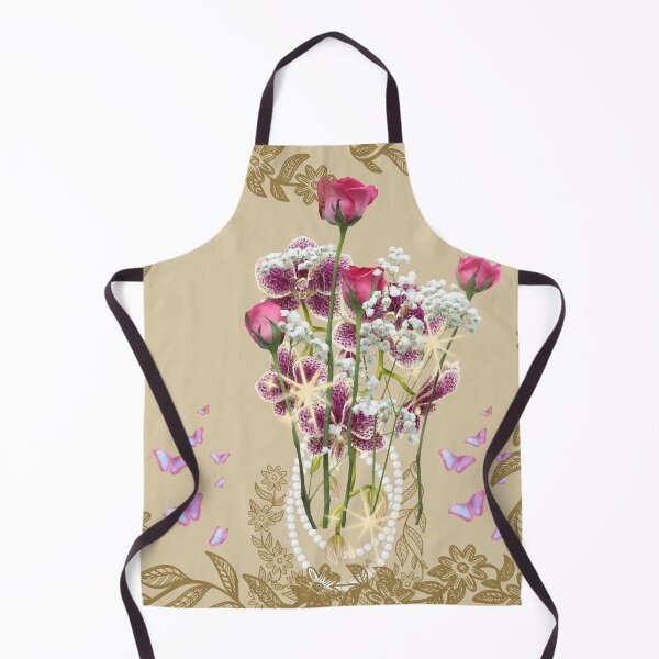 Item preview, Rose Orchid Bouquet Pearls Butterflies Elegant Design designed and sold by Extremeallie.