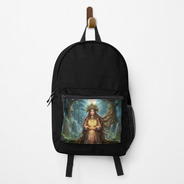 Item preview, Guardian of the Sacred Forest – Slavic Goddess Fantasy Art Print designed and sold by LittleBigGifts.